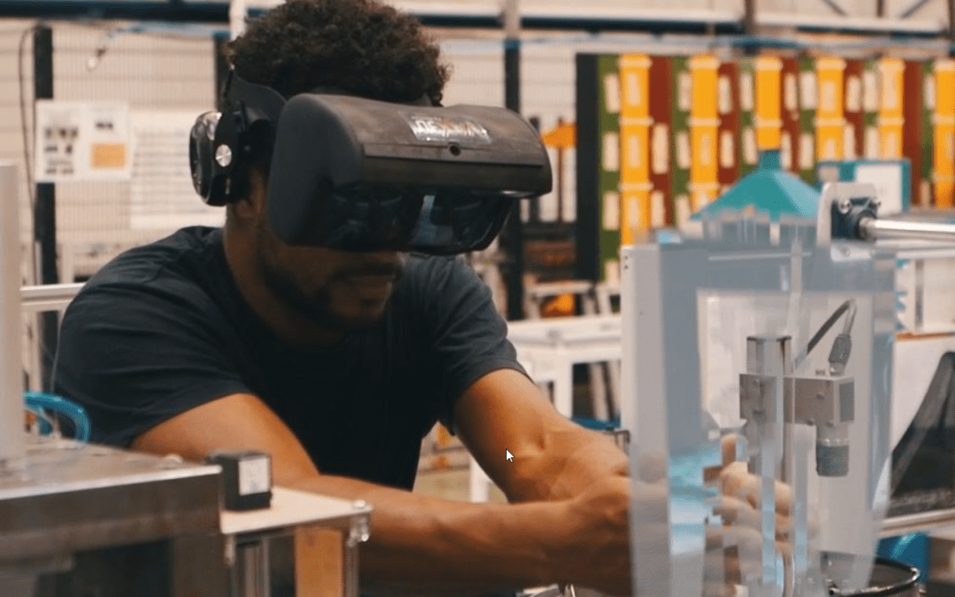 A Mixed, Augmented and Virtual Reality Programmed Device for Industry